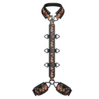 БДСМ-набір LOCKINK The Flowering Serpent Bondage Set, чорний, з малюнком у вигляді змій, 12 предметів