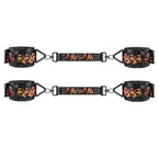 БДСМ-набір LOCKINK The Flowering Serpent Bondage Set, чорний, з малюнком у вигляді змій, 12 предметів