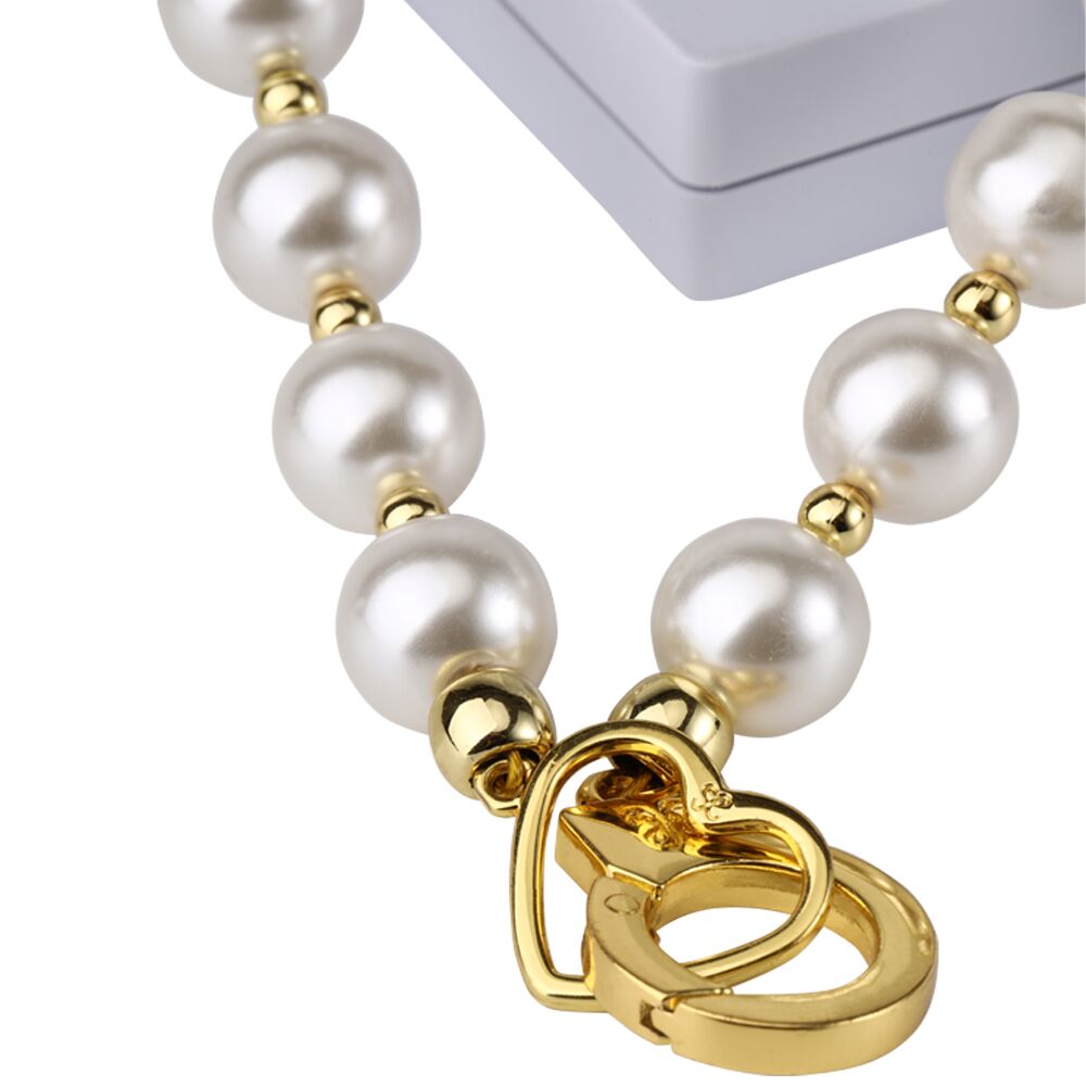 LOCKINK (Китай) Перлинний нашийник з повідцем LOCKINK Pearl Collar & Leash Set