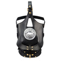 LOCKINK (Китай) Маска-збруя для мінету з повідцем LOCKINK SEVANDA Blowjob Head Muzzle with Leash, чорна