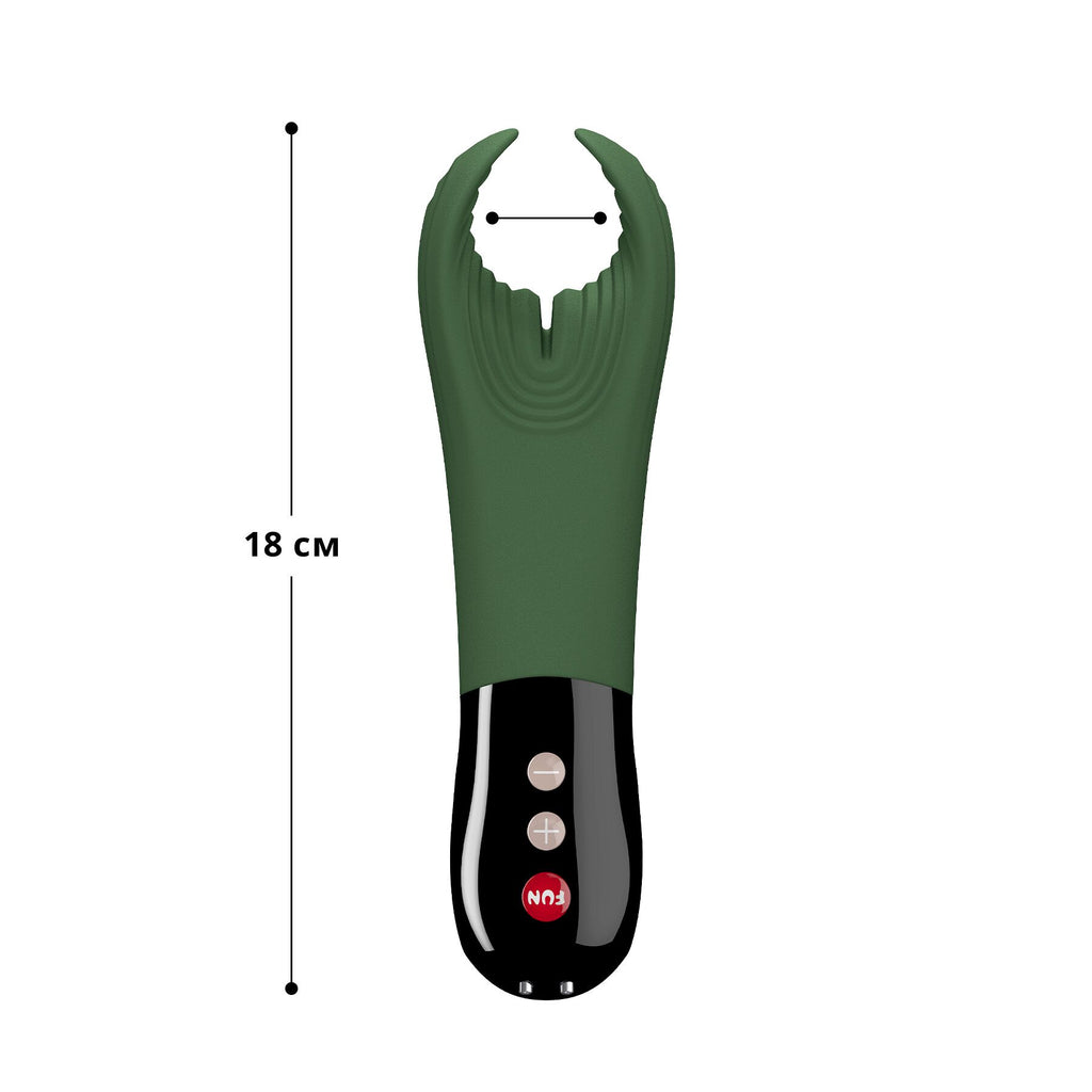 Fun Factory (Німеччина) Вібратор для пеніса Fun Factory MANTA moss green/black, підходить для парних ігор