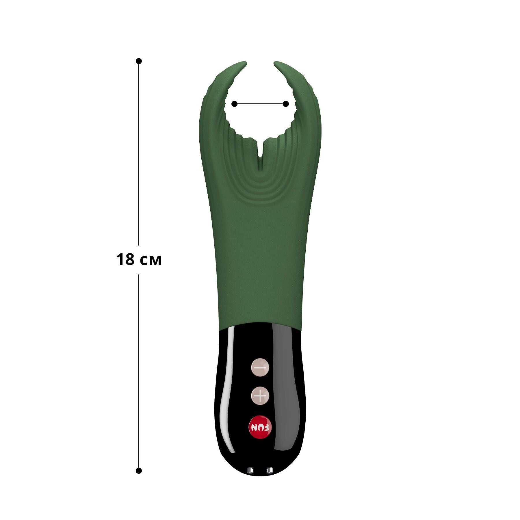 Fun Factory (Німеччина) Вібратор для пеніса Fun Factory MANTA moss green/black, підходить для парних ігор