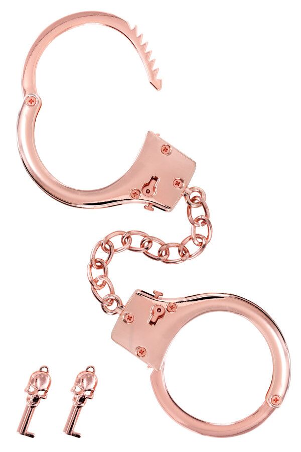 Fetish Tentation (Франція) Наручники Fetish Tentation Premium Chick wrist cuffs in rose-gold metal