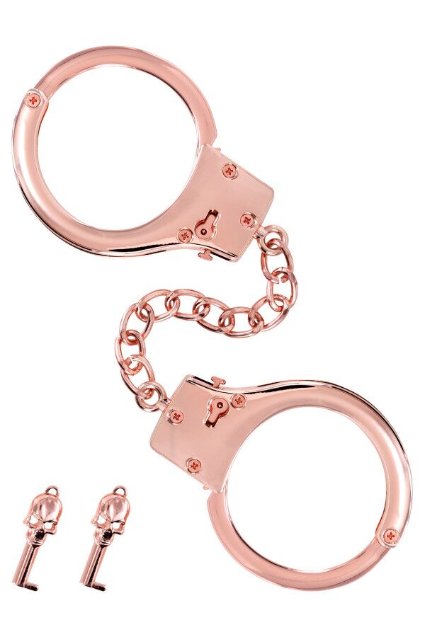 Fetish Tentation (Франція) Наручники Fetish Tentation Premium Chick wrist cuffs in rose-gold metal