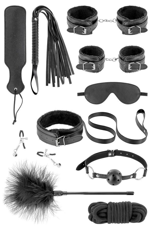 Fetish Tentation (Франція) Набір для BDSM Fetish Tentation SM Bondage Box in vegan leather 10pcs