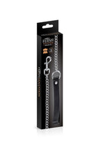 Повідець з натуральної шкіри Fetish Tentation Premium Metal leash with cowhide leather wrist 72 см