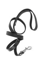 Повідець з натуральної шкіри Fetish Tentation Premium Patent leather chocker and leash