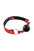Fetish Tentation (Франція) Кляп Fetish Tentation Premium Leather gag with silicone ball Red