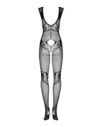 Бодістокінг Obsessive Bodystocking F241, S/M/L, сітка по всьому тілу, відкриті руки, відкрита спина