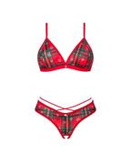 Комплект Obsessive Ms Merrilo 2-pcs set, XS/S, м’який бюстгальтер та трусики з д