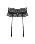 Obsessive (Польща) Пояс для панчіх Obsessive Nutris garter belt, XL/2XL, мереживний, з довгими пажами