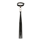 Нашийник с флогером Rosy Gold - Collar with Flogger - Black