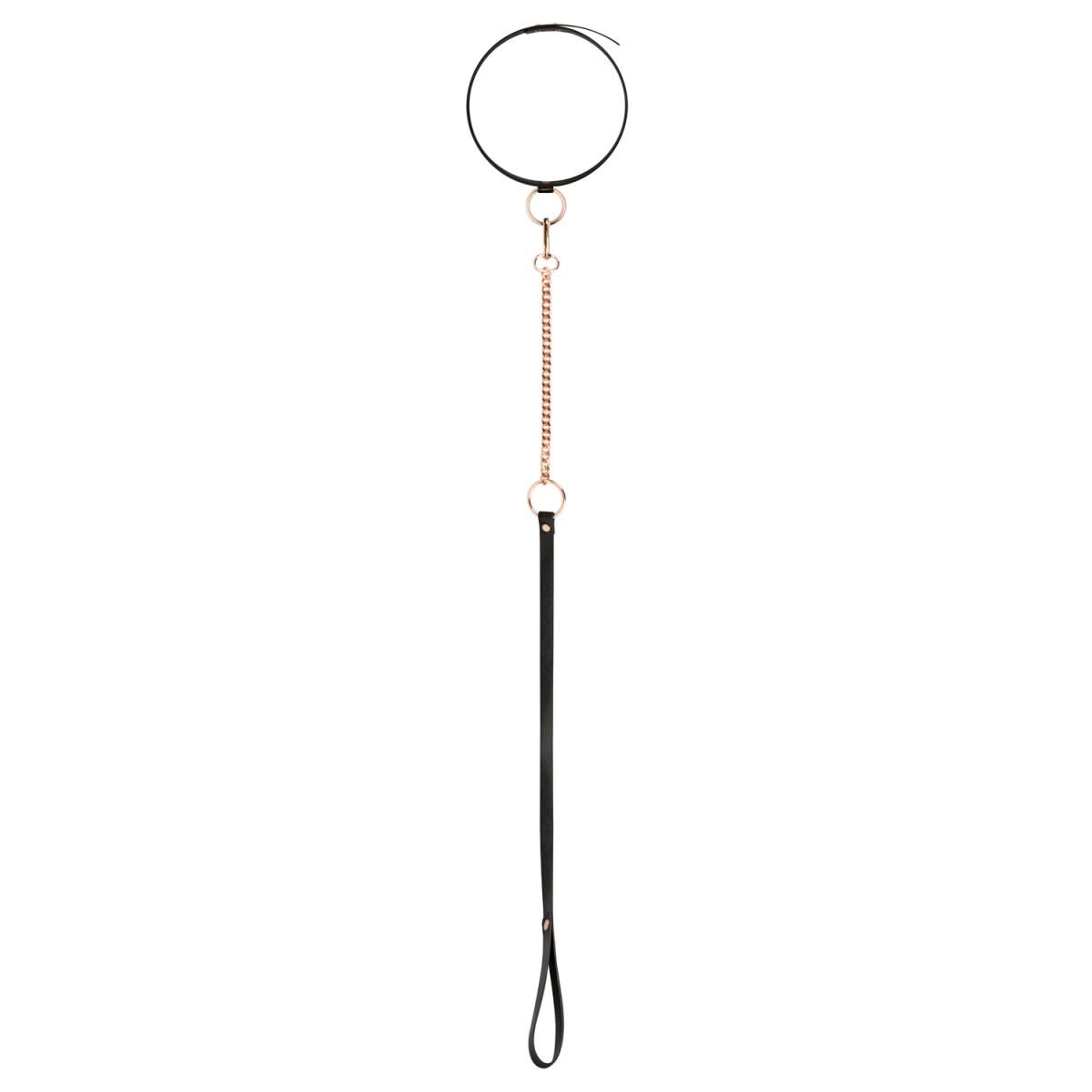 Rosy Gold (Нідерланди) Нашийник з повідцем Rosy Gold - Collar with Leash - Black