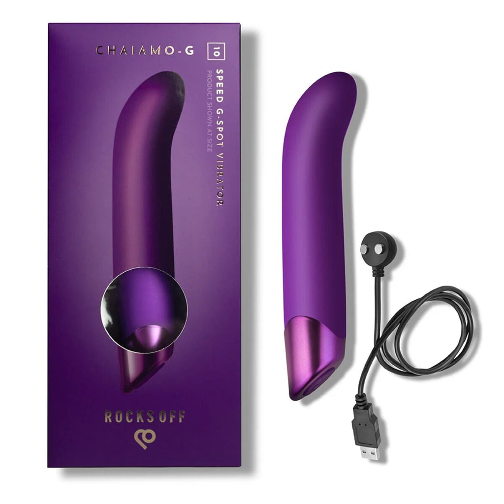 Вібратор для точки G Rocks Off Chaiamo G Purple, 10 режимів