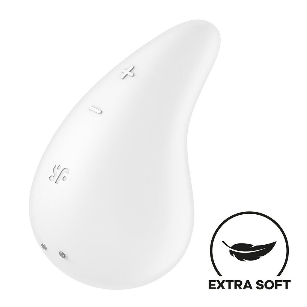 Вібратор для зовнішньої стимуляції Satisfyer Dew Drop White, 2 мотори, 12 режимі