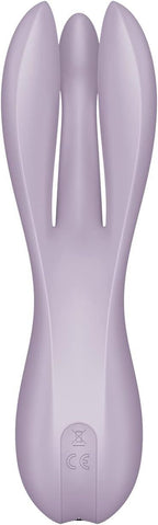 Кліторальний вібратор Satisfyer Threesome 2 Violet, 3 гнучкі пальчики, 3 мотори