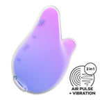 Вакуумний кліторальний стимулятор з вібрацією Satisfyer Mermaid Vibes Violet/Pink, 2 мотори