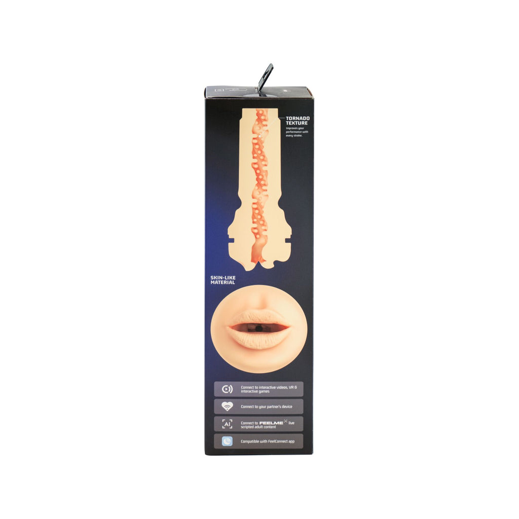 Kiiroo (Нідерланди) Мастурбатор-ротик Kiiroo Feel Mouth зі всмоктувальною інтерактивною насадкою PowerBlow Combo Set