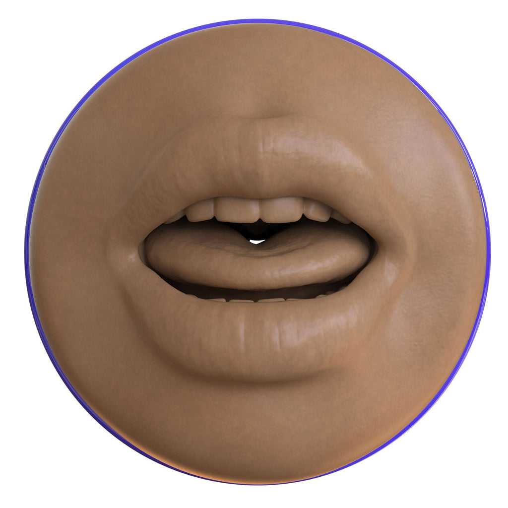 Fleshlight (США) Мастурбатор-ротик Fleshlight Boost Blow Medium Dark Flesh, плаваючі кільця Turbo Tech