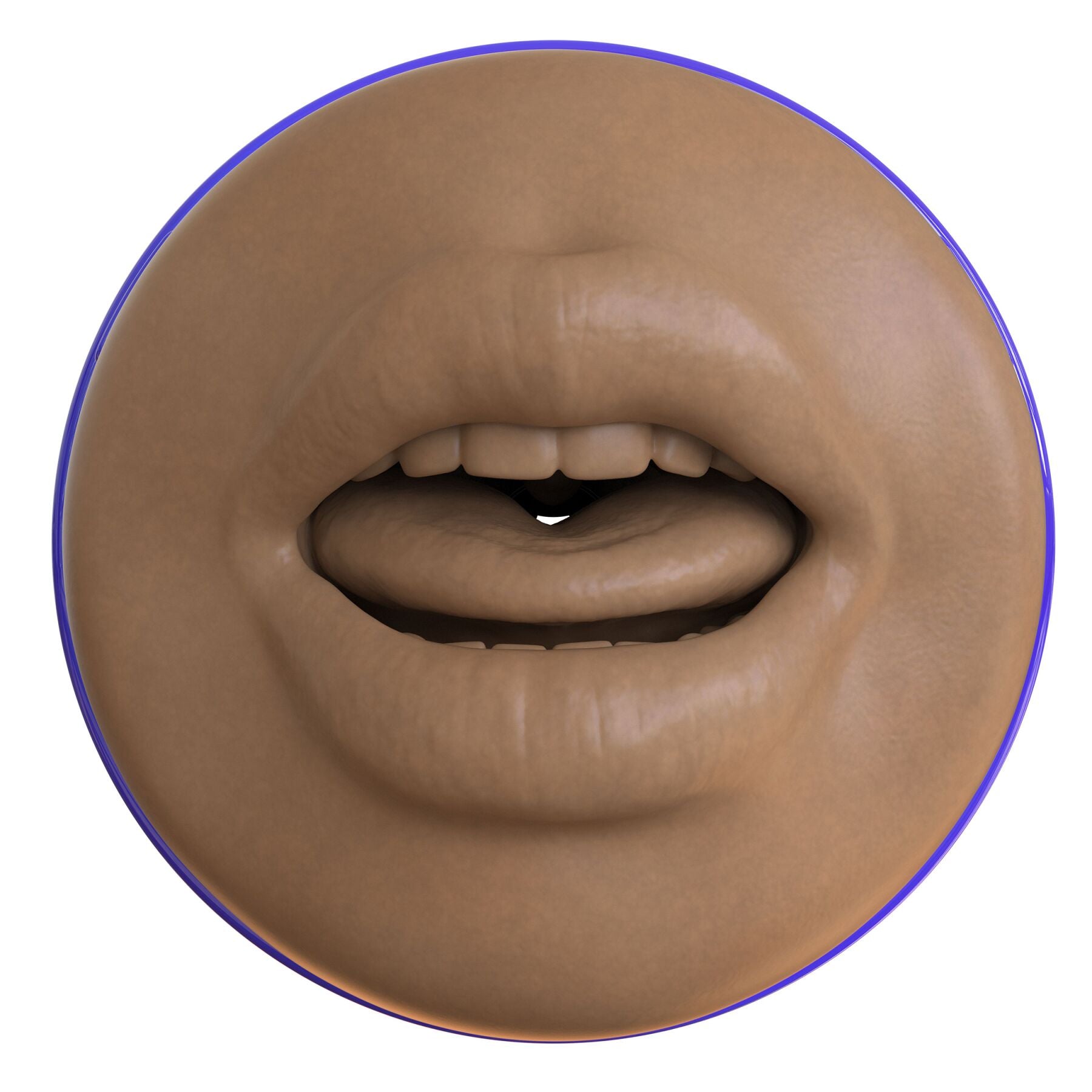 Fleshlight (США) Мастурбатор-ротик Fleshlight Boost Blow Medium Dark Flesh, плаваючі кільця Turbo Tech