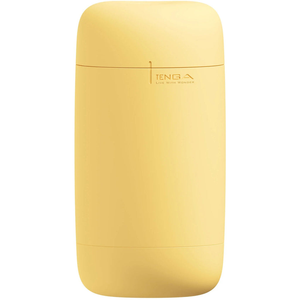 Tenga (Япония) Мастурбатор TENGA PUFFY Custard Yellow, ультрам’який матеріал, багаторазовий, наскрізний