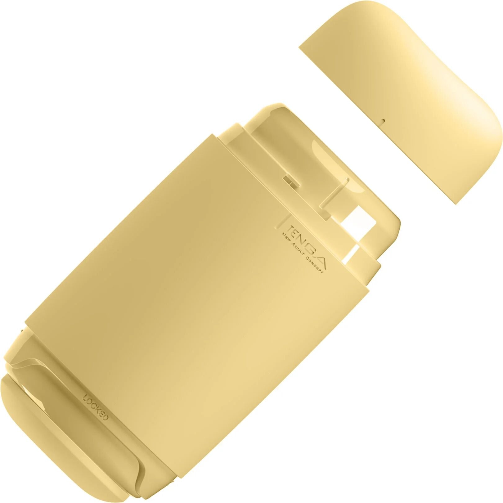 Tenga (Япония) Мастурбатор TENGA PUFFY Custard Yellow, ультрам’який матеріал, багаторазовий, наскрізний