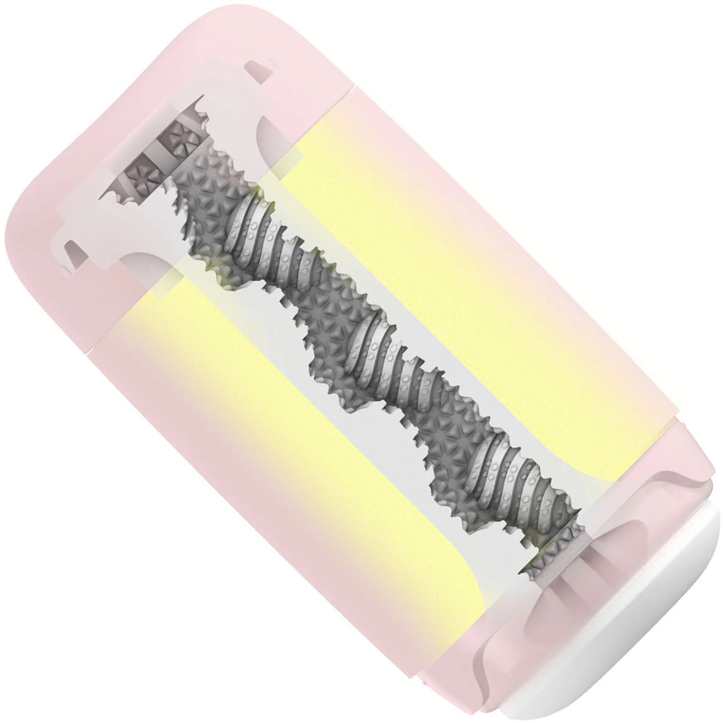Tenga (Япония) Мастурбатор TENGA PUFFY Strawberry Pink, ультрам’який матеріал, багаторазовий, наскрізний