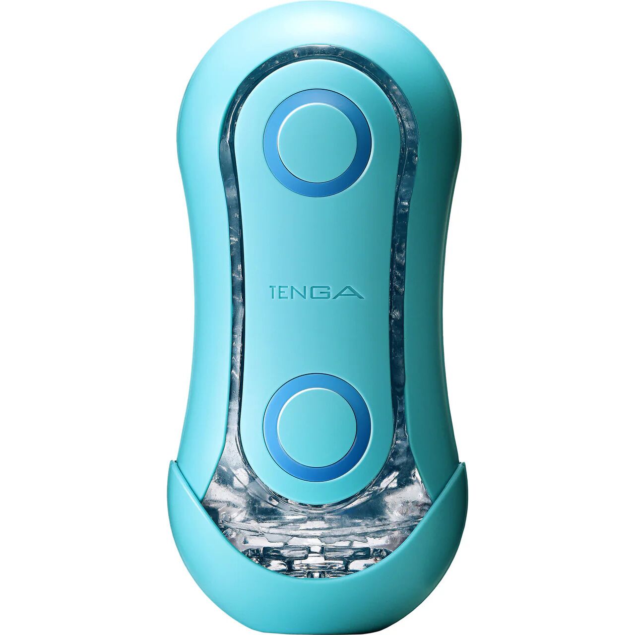 Tenga (Япония) Мастурбатор Tenga Flip Orb — Ocean Blue, з можливістю зміни тиску та стимулювальними кульками всередині