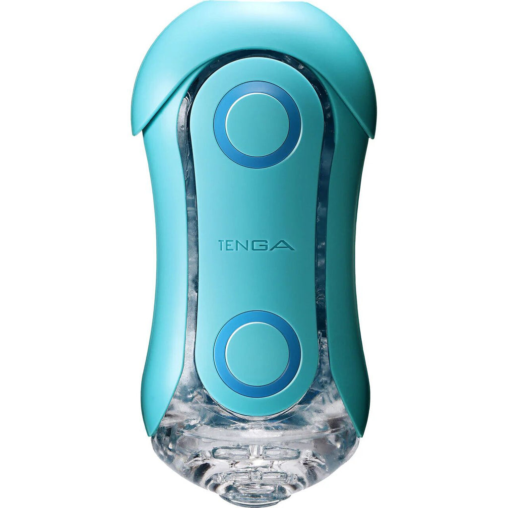 Tenga (Япония) Мастурбатор Tenga Flip Orb — Ocean Blue, з можливістю зміни тиску та стимулювальними кульками всередині