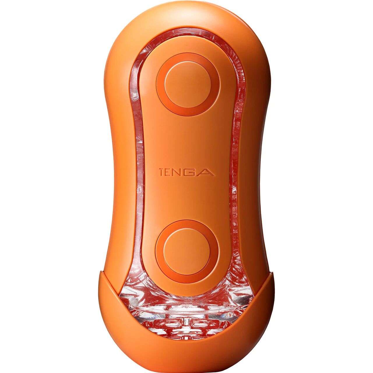 Tenga (Япония) Мастурбатор Tenga Flip Orb — Sunset Orange, з можливістю зміни тиску та стимулювальними кульками всередині