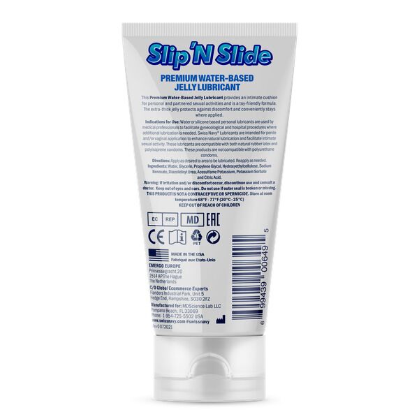 Swiss Navy (США) Лубрикант на водній основі Swiss Navy Slip'N Slide Premium Jelly 150 мл