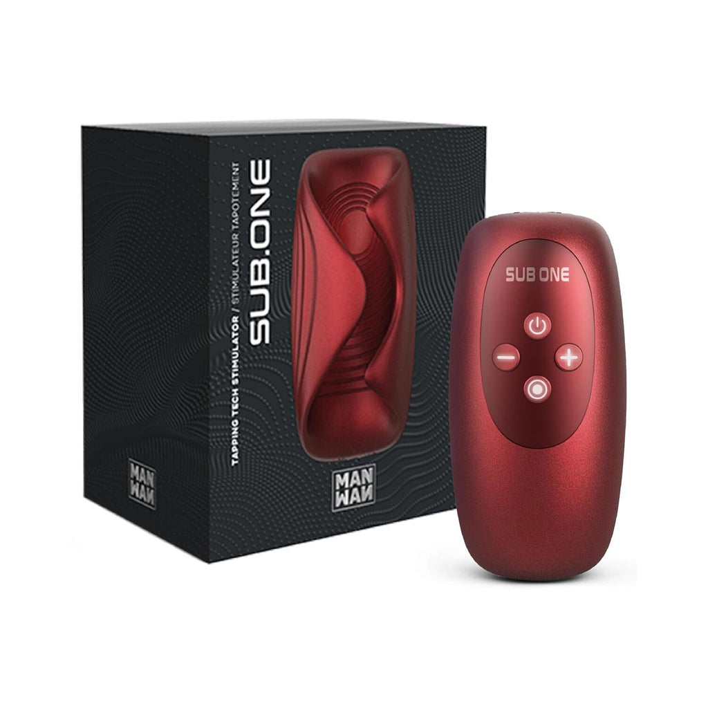 Manwan (Франція) Мастурбатор з вібрацією Manwan SUB.ONE Velvet Red