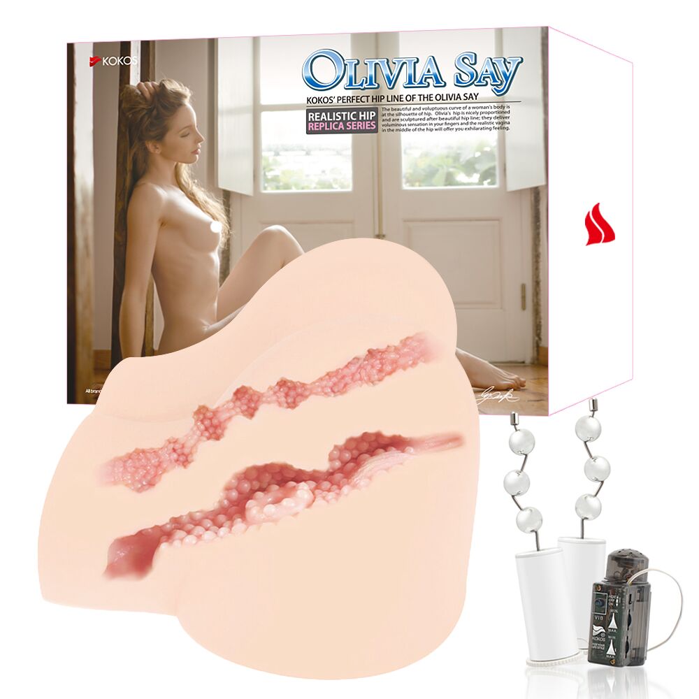 Kokos (Південна Корея) Мастурбатор Kokos OLIVIA SAY два входи: вагіна і попка