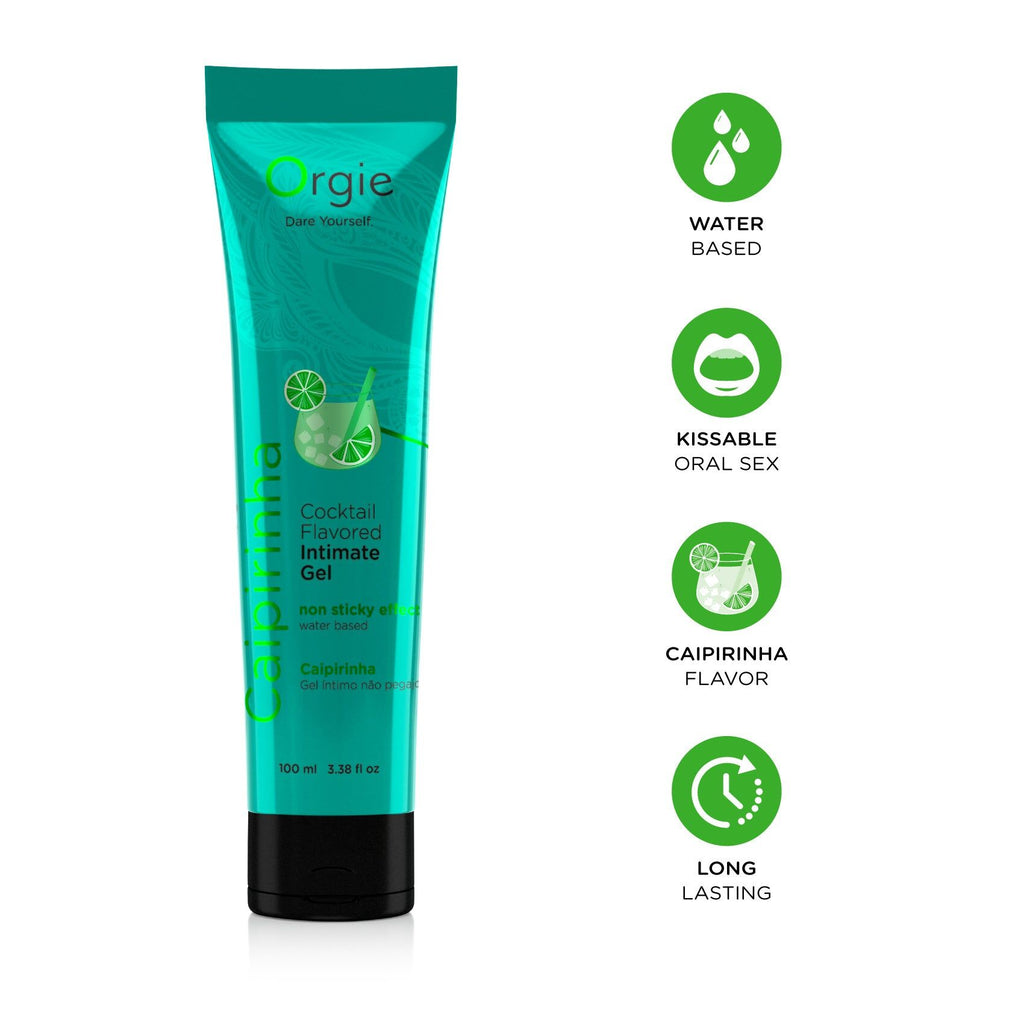 Orgie (Бразилія-Португалія) Лубрикант на водній основі Orgie Lube Tube Cocktail Caipirinha, 100 мл, смак цитрусового коктейлю