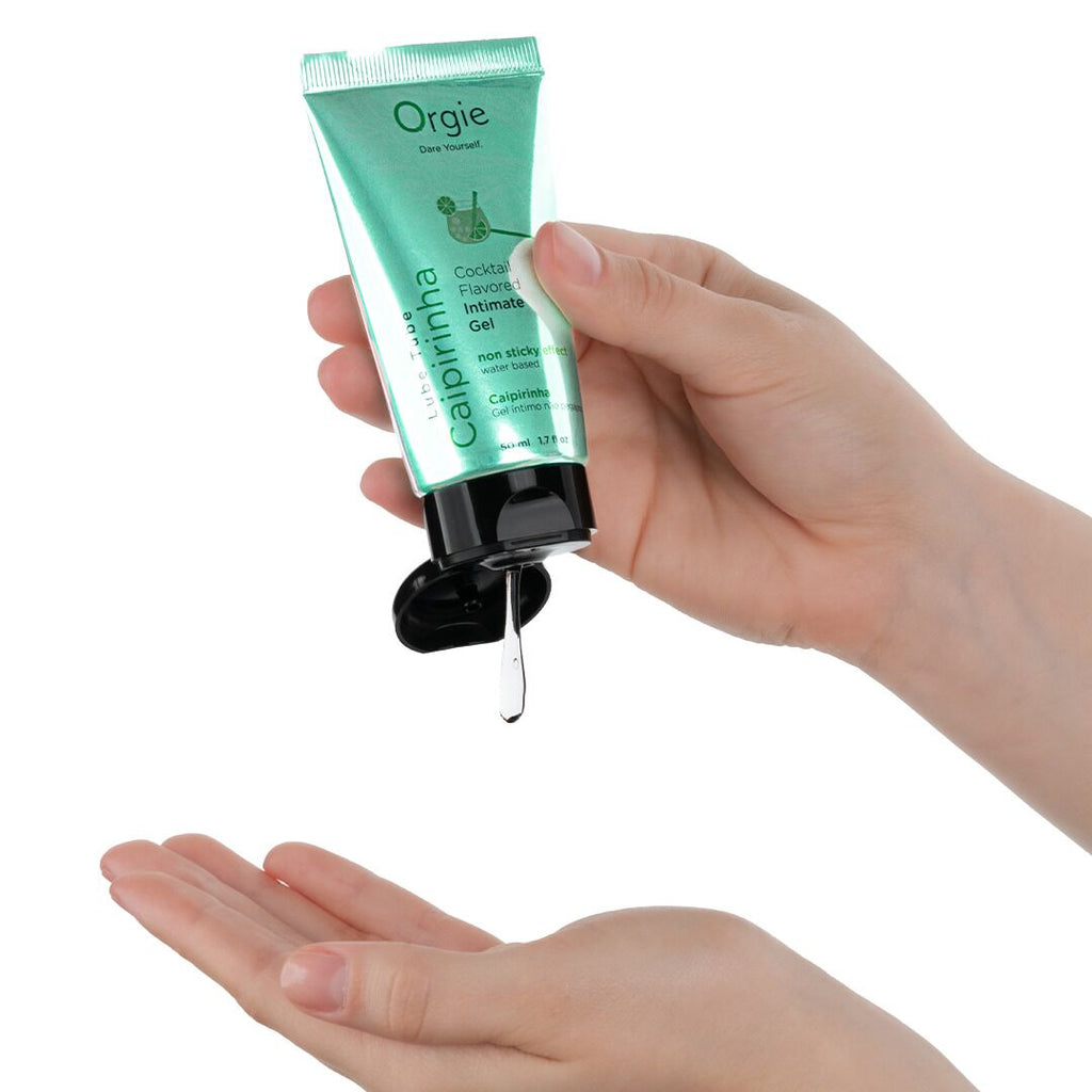 Orgie (Бразилія-Португалія) Лубрикант на водній основі Orgie Lube Tube Cocktail Caipirinha, 50 мл, смак цитрусового коктейлю