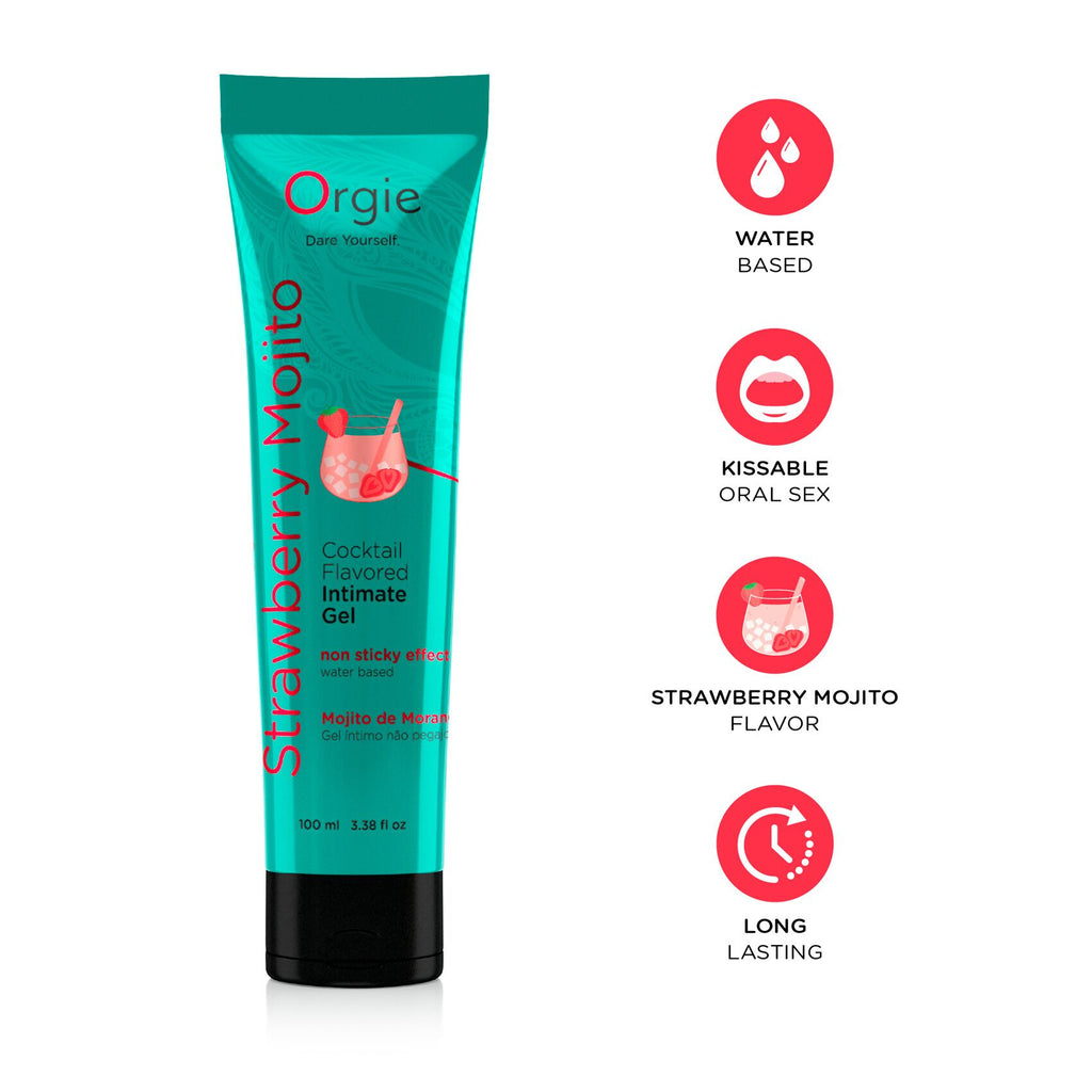Orgie (Бразилія-Португалія) Лубрикант на водній основі Orgie Lube Tube Strawberry Mojito, 100 мл
