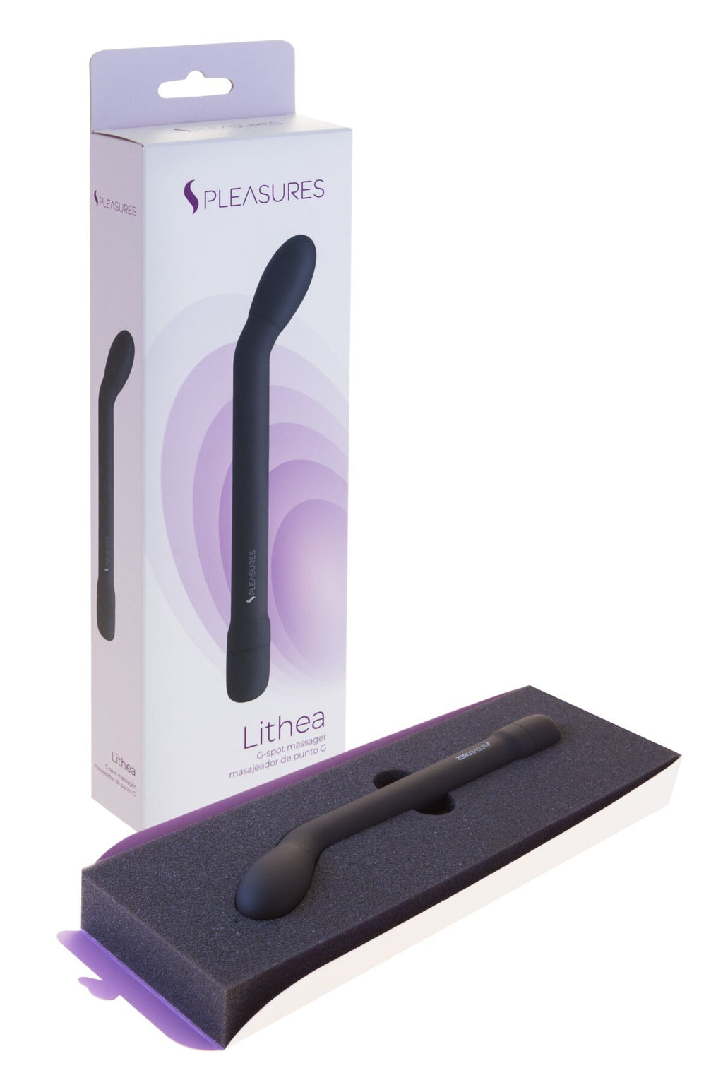 Тонкий вібратор для точки G S Pleasures Lithea Black, 7 режимів