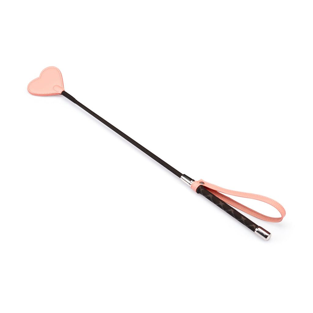 Liebe Seele (Японія) Шльопалка-сердечко Liebe Seele Dark Candy Pink Riding Crop, 55 см