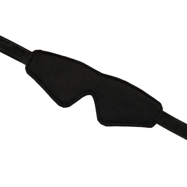 Liebe Seele (Японія) Маска на очі Liebe Seele Boudoir Amor Blindfold Black, щільне прилягання, оксамитовий фініш