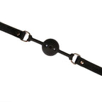 Повітропроникний кляп Liebe Seele Boudoir Amor Ball Gag Black, силіконова кулька, діаметр 4,3 см