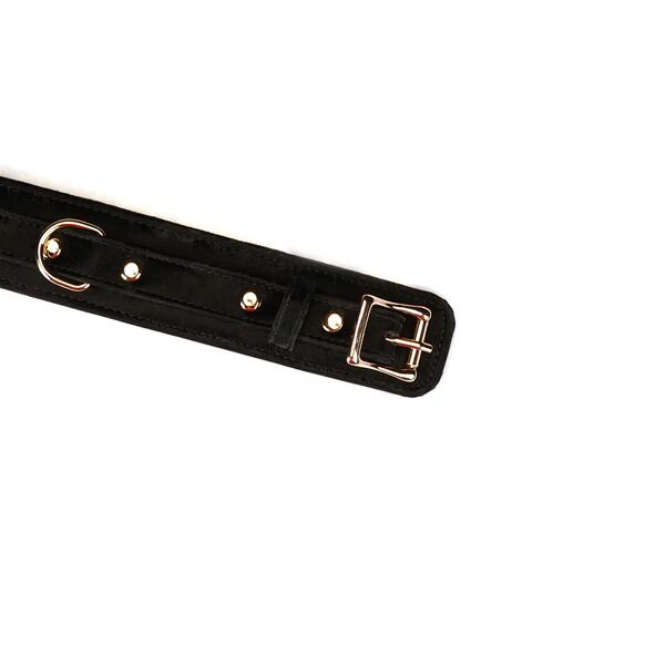 Liebe Seele (Японія) Нашийник з повідцем Liebe Seele Boudoir Amor Collar with Leash Black, три кільця