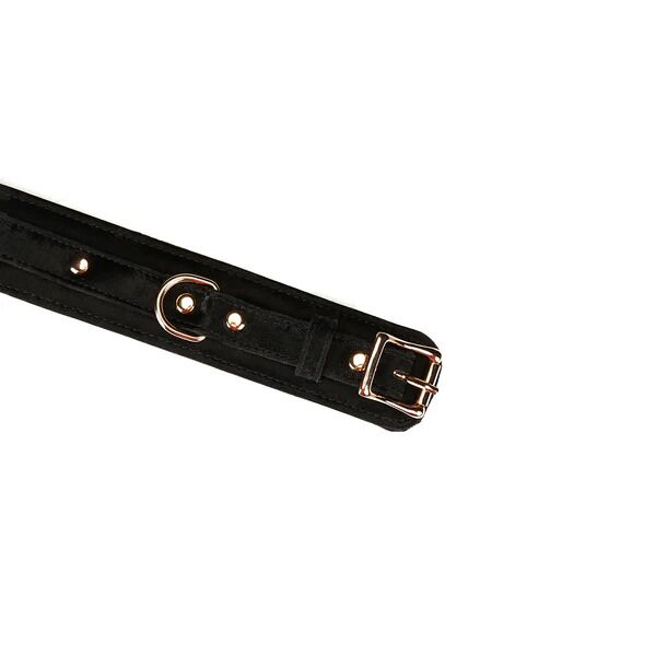 Наручники Liebe Seele Boudoir Amor Wrist Cuffs Black, з’єднувальний ланцюжок на карабінах