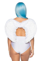Крила ангела Leg Avenue Marabou Feather Angel Wings, справжнє пір'я