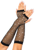 Leg Avenue (США) Мітенки зі стразами Leg Avenue Rhinestone Fishnet Arm Warmers Black, One Size
