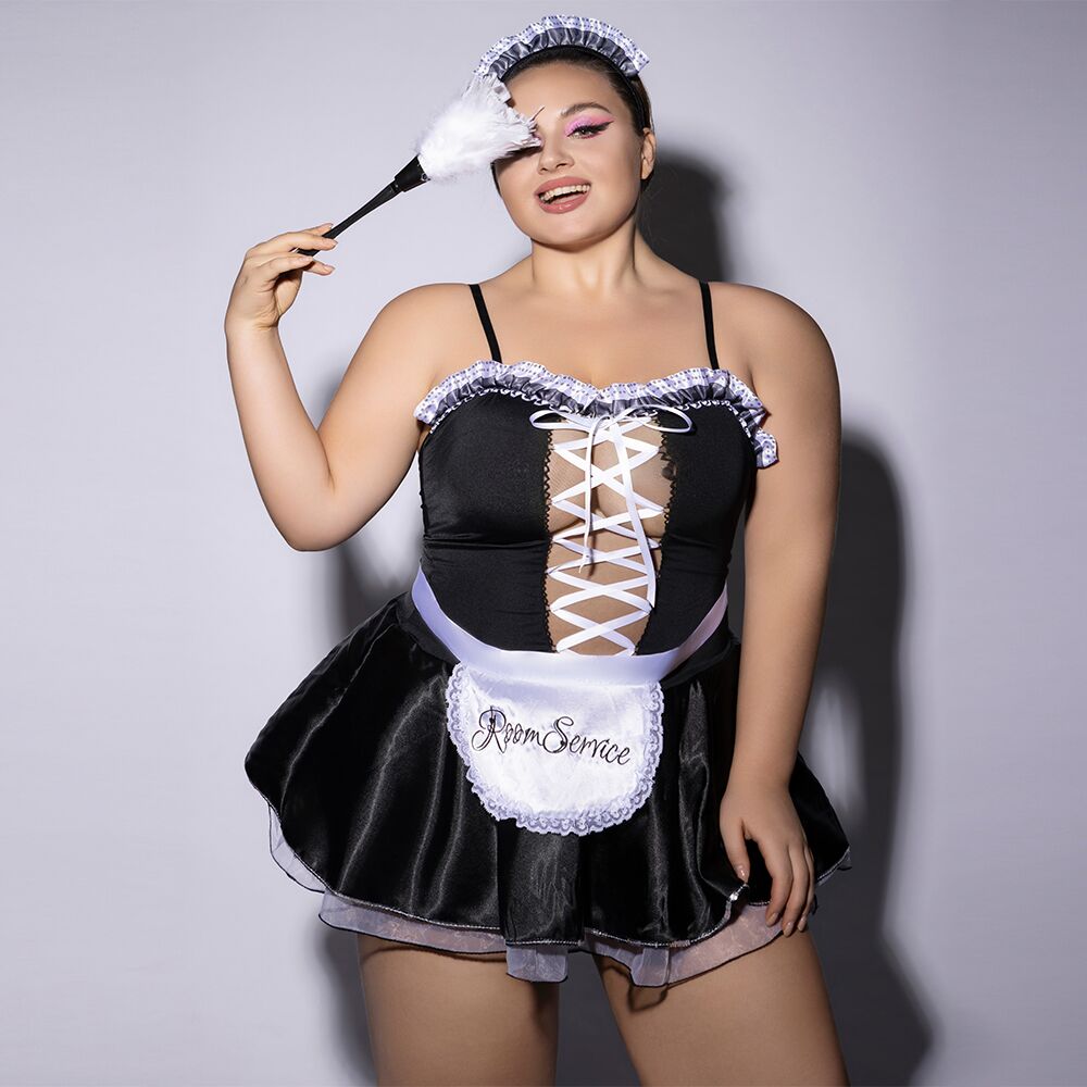JSY (Китай) Еротичний костюм покоївки JSY P61110 Plus Size