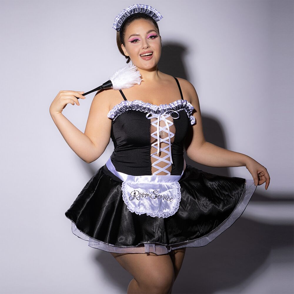 JSY (Китай) Еротичний костюм покоївки JSY P61110 Plus Size