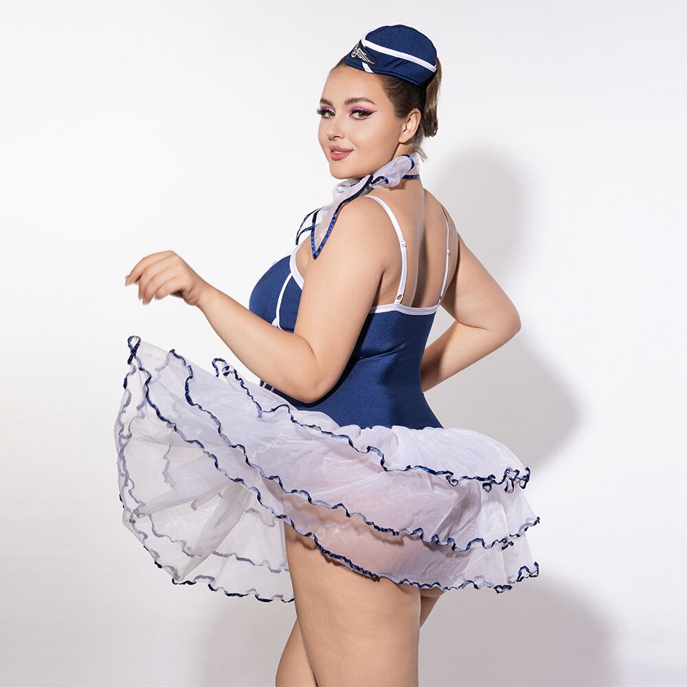 JSY (Китай) Еротичний костюм стюардеси JSY P61122 Plus Size