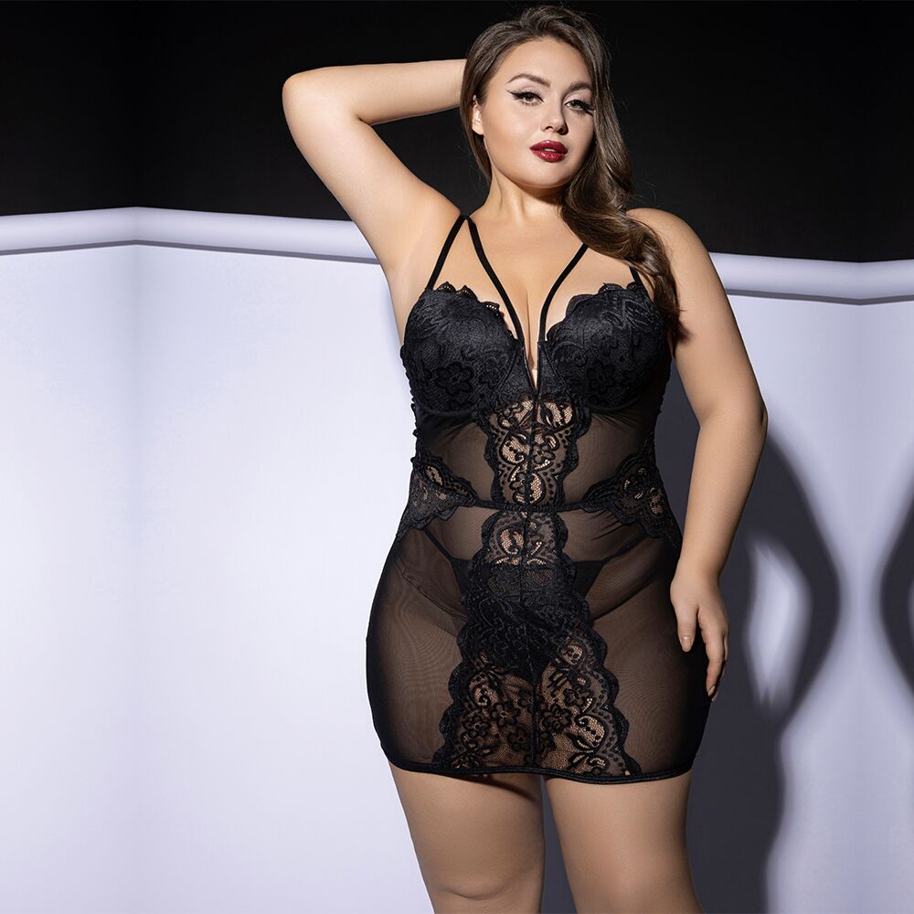 JSY (Китай) Сукня JSY P61150 Black Plus Size