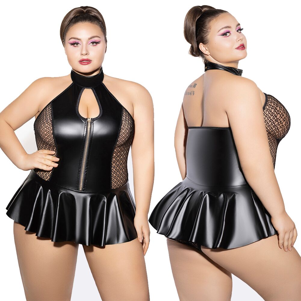JSY (Китай) Боді JSY P61158 Black Plus Size