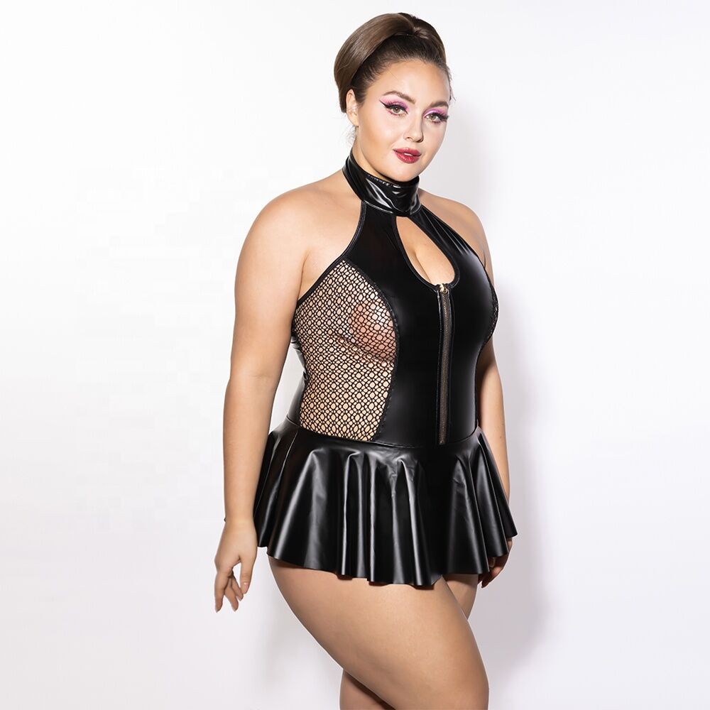 JSY (Китай) Боді JSY P61158 Black Plus Size